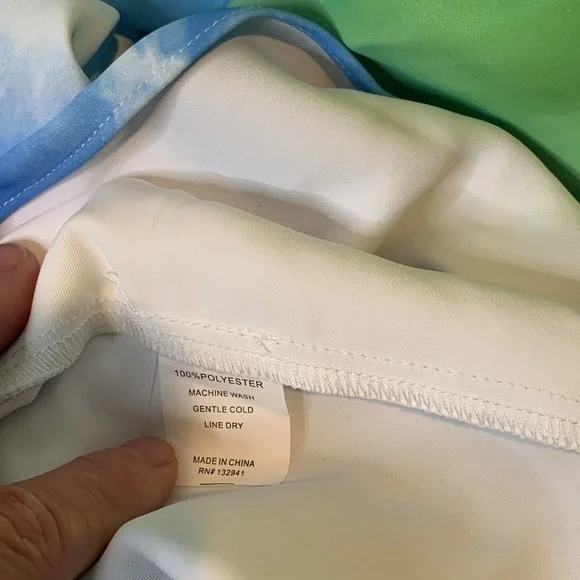 Amanda Uprichard | Julie Rainbow Tie Dye Pocket Sleeveless Halter Maxi Dress S - Picture 16 of 17